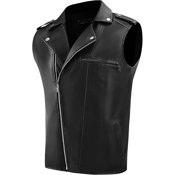 ジャケット・アウター RIDERS FAKE LEATHER VEST JACKET Amazon.com: EXCELSIOR INT Men's Classic 4 Snap Concealed Gun